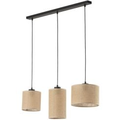 TK Lighting Juta lampă suspendată 3x15 W negru 4954
