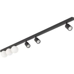 TK Lighting Vox lampă de tavan 6x10 W negru 10003