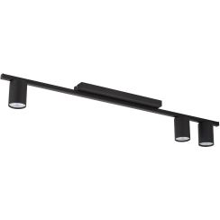 TK Lighting Logan lampă de tavan 3x10 W negru 4565