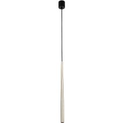 TK Lighting Piano lampă suspendată 1x8 W negru-auriu 10116