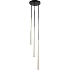 TK Lighting Piano lampă suspendată 3x8 W negru-auriu 10117