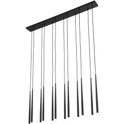 TK Lighting Piano lampă suspendată x8 W negru 10115