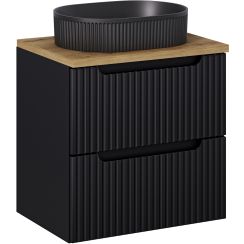 Comad Nova Black lavoar cu dulap și blat 60 cm negru SET-NOB B OAK 60CM S UN BEYOND 5 BM