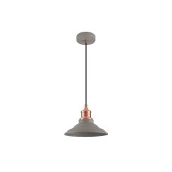 GTV Loret lampă suspendată 1x40 W gri/frasin OS-LOR-M-E27-15-DEC