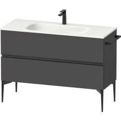 Duravit Sivida dulap 121x47.7x59.2 cm sub chiuveta pe perete negru-grafit SV46530BD490000