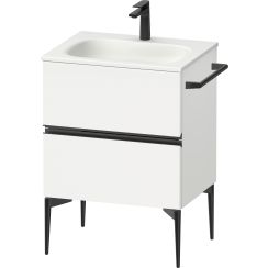 Duravit Sivida dulap 61x47.7x59.2 cm sub chiuveta pe perete alb-negru SV46500BD180000