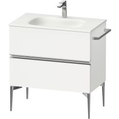 Duravit Sivida dulap 81x47.7x59.2 cm sub chiuveta pe perete alb-crom SV4651010180000