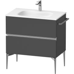 Duravit Sivida dulap 81x47.7x59.2 cm sub chiuveta pe perete grafit-crom SV4651010490000