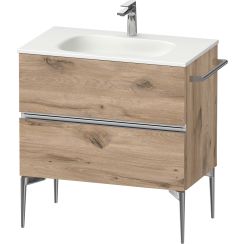 Duravit Sivida dulap 81x47.7x59.2 cm sub chiuveta pe perete stejar-crom SV4651010550000