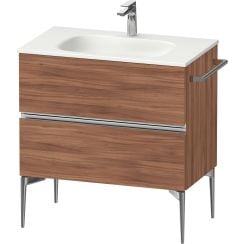 Duravit Sivida dulap 81x47.7x59.2 cm sub chiuveta pe perete nucă-crom SV4651010790000