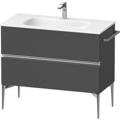 Duravit Sivida dulap 101x47.7x59.2 cm sub chiuveta pe perete grafit-crom SV4652010490000