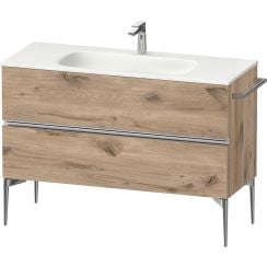 Duravit Sivida dulap 121x47.7x59.2 cm sub chiuveta pe perete stejar-crom SV4653010550000