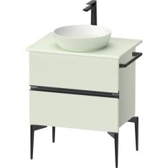 Duravit Sivida dulap 64.5x47.5x54.8 cm sub chiuveta pe perete negru-verde SV46570BDHH0000