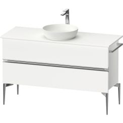 Duravit Sivida dulap 124.5x47.5x54.8 cm sub chiuveta pe perete alb-crom SV4660010180000