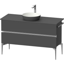 Duravit Sivida dulap 124.5x47.5x54.8 cm sub chiuveta pe perete grafit-crom SV4660010490000