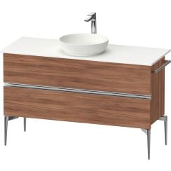 Duravit Sivida dulap 124.5x47.5x54.8 cm sub chiuveta pe perete nucă-crom SV4660010790000