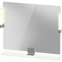 Duravit Sivida oglindă 85x65 cm dreptunghiular cu iluminare alb-crom SV7422010220000