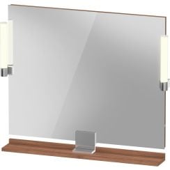 Duravit Sivida oglindă 85x65 cm dreptunghiular cu iluminare crom-lemn SV7422010790000