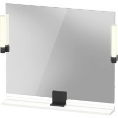 Duravit Sivida oglindă 85x65 cm dreptunghiular cu iluminare negru-alb SV74220BD180000