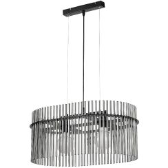 Rabalux Inesa lampă suspendată 2x40 W negru-fumuriu 72262