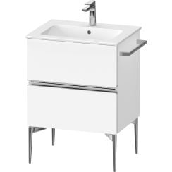 Duravit Sivida dulap 61x47.7x59.1 cm sub chiuveta pe perete alb-crom SV4643010180000