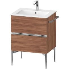 Duravit Sivida dulap 61x47.7x59.1 cm sub chiuveta pe perete nucă-crom SV4643010790000