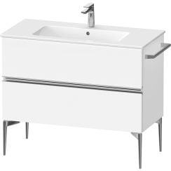 Duravit Sivida dulap 101x47.7x59.1 cm sub chiuveta pe perete alb-crom SV4645010180000