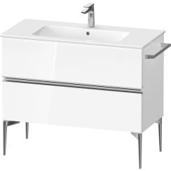 Duravit Sivida dulap 101x47.7x59.1 cm sub chiuveta pe perete alb-crom SV4645010220000