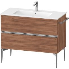 Duravit Sivida dulap 101x47.7x59.1 cm sub chiuveta pe perete nucă-crom SV4645010790000