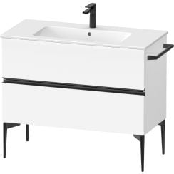 Duravit Sivida dulap 101x47.7x59.1 cm sub chiuveta pe perete alb-negru SV46450BD180000