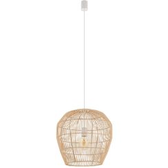 Nowodvorski Lighting Haiti lampă suspendată 1x25 W alb-lemn 11164