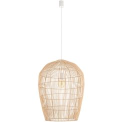 Nowodvorski Lighting Haiti lampă suspendată 1x25 W alb-lemn 11165