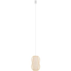 Nowodvorski Lighting Puket lampă suspendată 1x25 W alb-lemn 11162