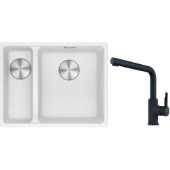 Set chiuvetă din granit Franke Maris 125.0687.271, baterie bucătărie Franke Urban 115.0627.523