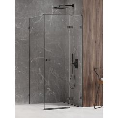 New Trendy Avexa Black cabină de duș 120x90 cm dreptunghiular negru mat/sticlă transparentă EXK-1601