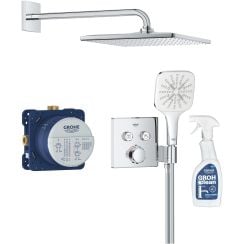 Set set de duș Grohe Precision Smartcontrol 34876000, detergent curățare crom Grohe 48166000