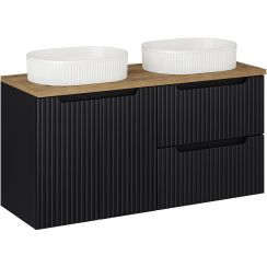 Set dulap Comad Nova Black NOVA BLACK D2 82-60-2S, dulap Comad Nova Black NOVA BLACK D2 82-60-2D, BEYOND 5 WHITE ( E-6564 ), NOVA OAK A 89-120