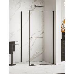 New Trendy Smart Black cabină de duș 140x80 cm dreptunghiular negru mat/sticlă transparentă EXK-6659