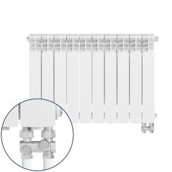 KFA Armatura G500F calorifer de cameră 57.2x80.5 cm podłączenie inferior alb 789-102-44