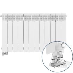 KFA Armatura G500F calorifer de cameră 57.2x96.6 cm podłączenie inferior alb 789-123-44