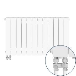 KFA Armatura ADR500 calorifer de cameră 57x96.6 cm podłączenie inferior alb 763-124-44