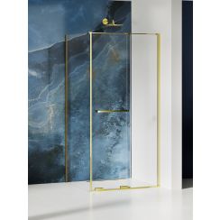 New Trendy Smart Light Gold cabină de duș 120x90 cm dreptunghiular auriu luciu/sticlă transparentă EXK-6703