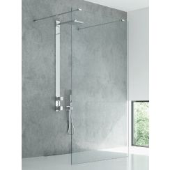New Trendy New Modus perete cabină de duș walk-in 140 cm crom luciu/sticla transparentă EXK-5498