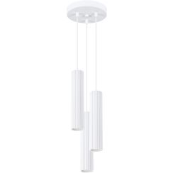 Sollux Lighting Karbon lampă suspendată 3x10 W alb SL.1538