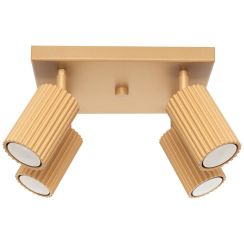 Sollux Lighting Karbon lampă de tavan 4x10 W auriu SL.1564