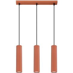 Sollux Lighting Karbon lampă suspendată 3x10 W roșu SL.1632