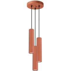 Sollux Lighting Karbon lampă suspendată 3x10 W roșu SL.1633