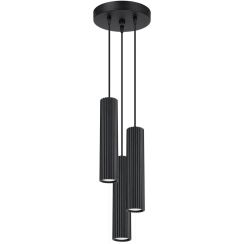 Sollux Lighting Karbon lampă suspendată 3x10 W negru SL.1576