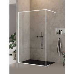 New Trendy New Modus White perete cabină de duș walk-in 140 cm alb mat/sticla transparentă EXK2253