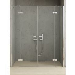 New Trendy Reflexa uși de duș 220 cm înclinabilă crom luciu/sticlă transparentă EXK5074